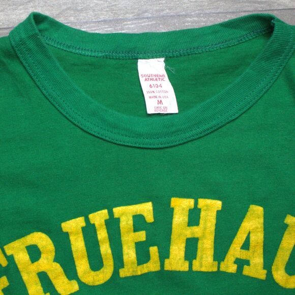 Vintage 70s Fruehauf Trailers T Shirt Thin Single Stitch M Southern Athletic - Picture 3 of 5